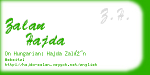 zalan hajda business card